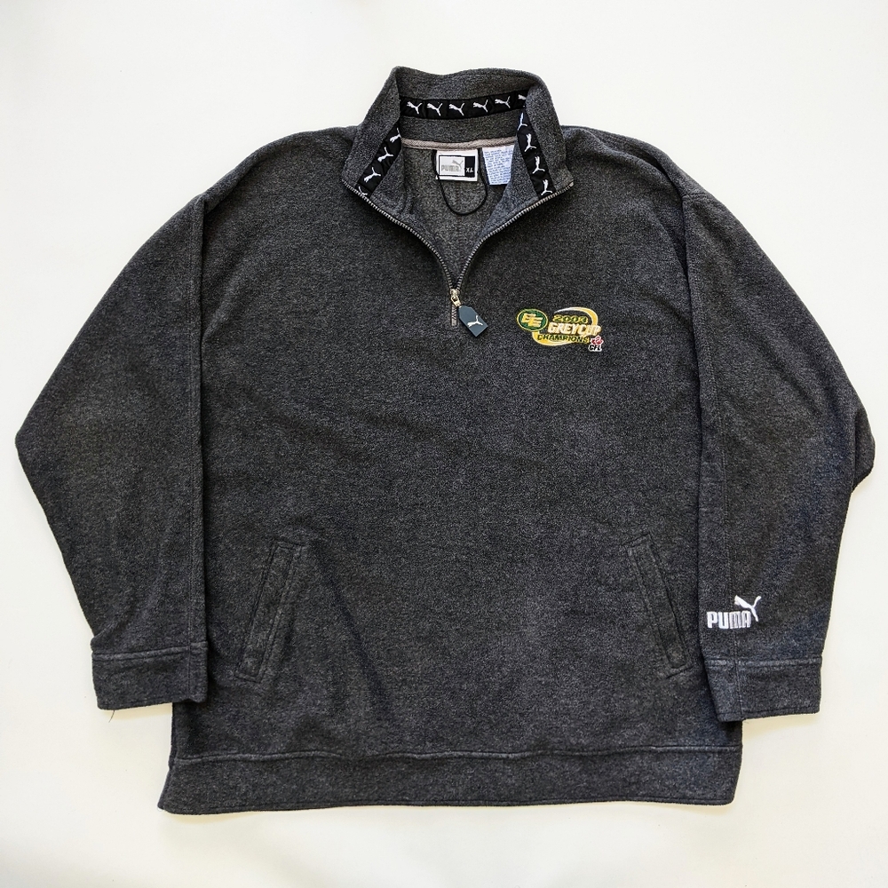 Vintage Puma 2003 Grey Cup Champions Edmonton Eskimos Elks Sweater, Men XL